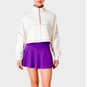 NWOT Sweaty Betty Revive Half Zip Crop Sweatshirt